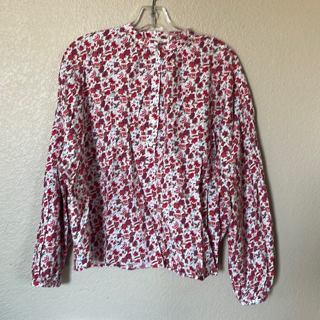 Universal Thread Long Sleeve Boho Floral Print Top Sz S